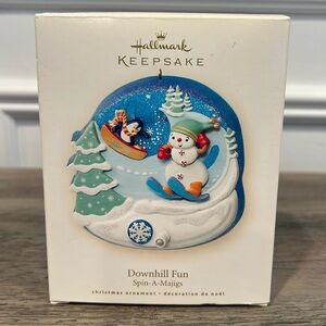 Hallmark Keepsake Ornament 2008 
Downhill Fun/ Spin A Majigs Collection/Snowman